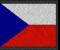 Česká vlajka - 40 mm